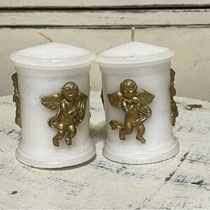 Sale!! Gold Angel Accent Candles